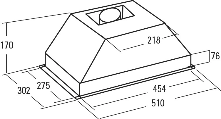 Кухонная вытяжка CATA G 45 X LED 02039305