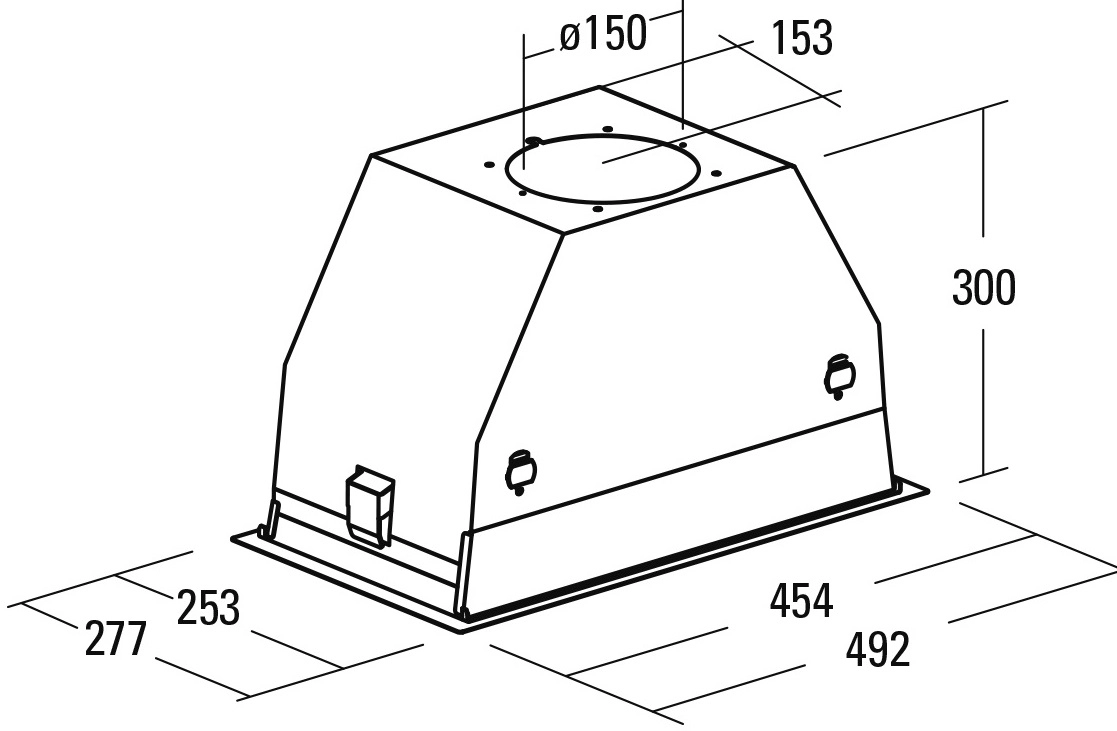 Кухонная вытяжка CATA GC Dual A 45 XGBK/D 02130208