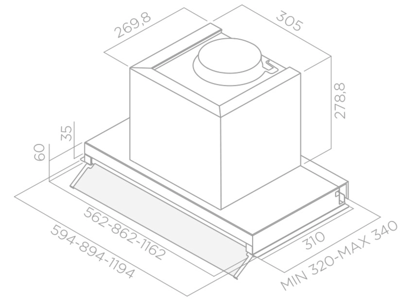 Вытяжка Elica BOX IN IX/A/120