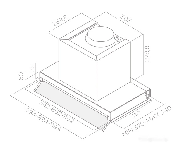 Кухонная вытяжка Elica Box In IX/A/60