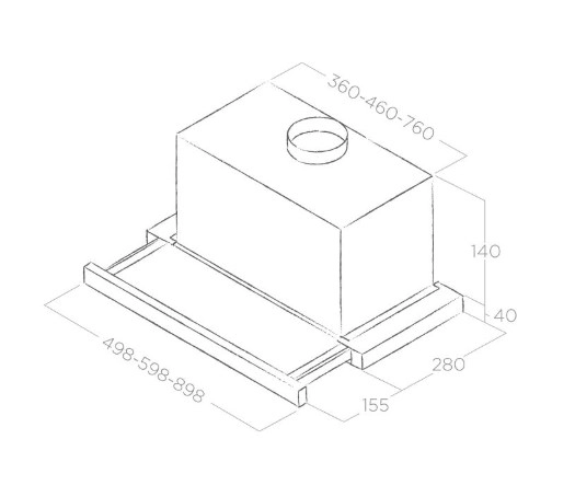 Вытяжка Elica ELITE 14 LUX GRIX/A/90