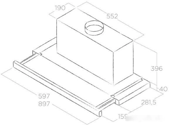 Кухонная вытяжка Elica Elite 35 GRIX/A/90