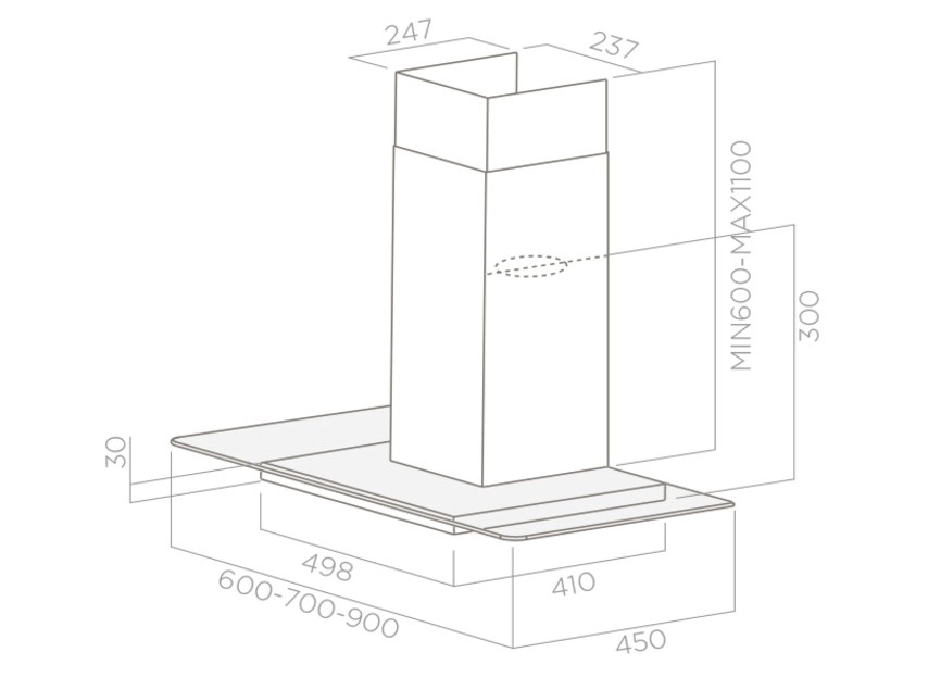 Вытяжка Elica FLAT GLASS IX/A/60