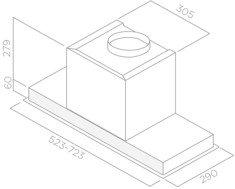 Вытяжка Elica HIDDEN IX/A/60