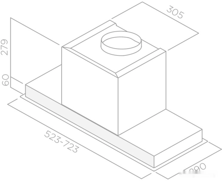 Кухонная вытяжка Elica Hidden IX/A/60