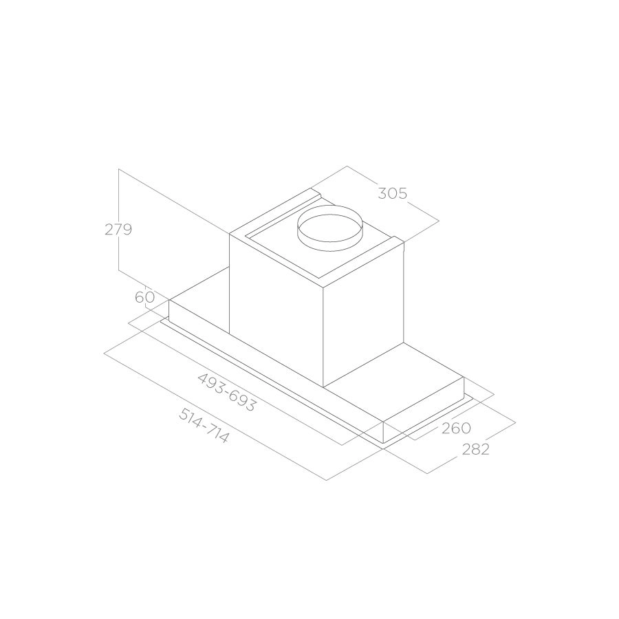 Вытяжка Elica HIDDEN2.0IX/A/60