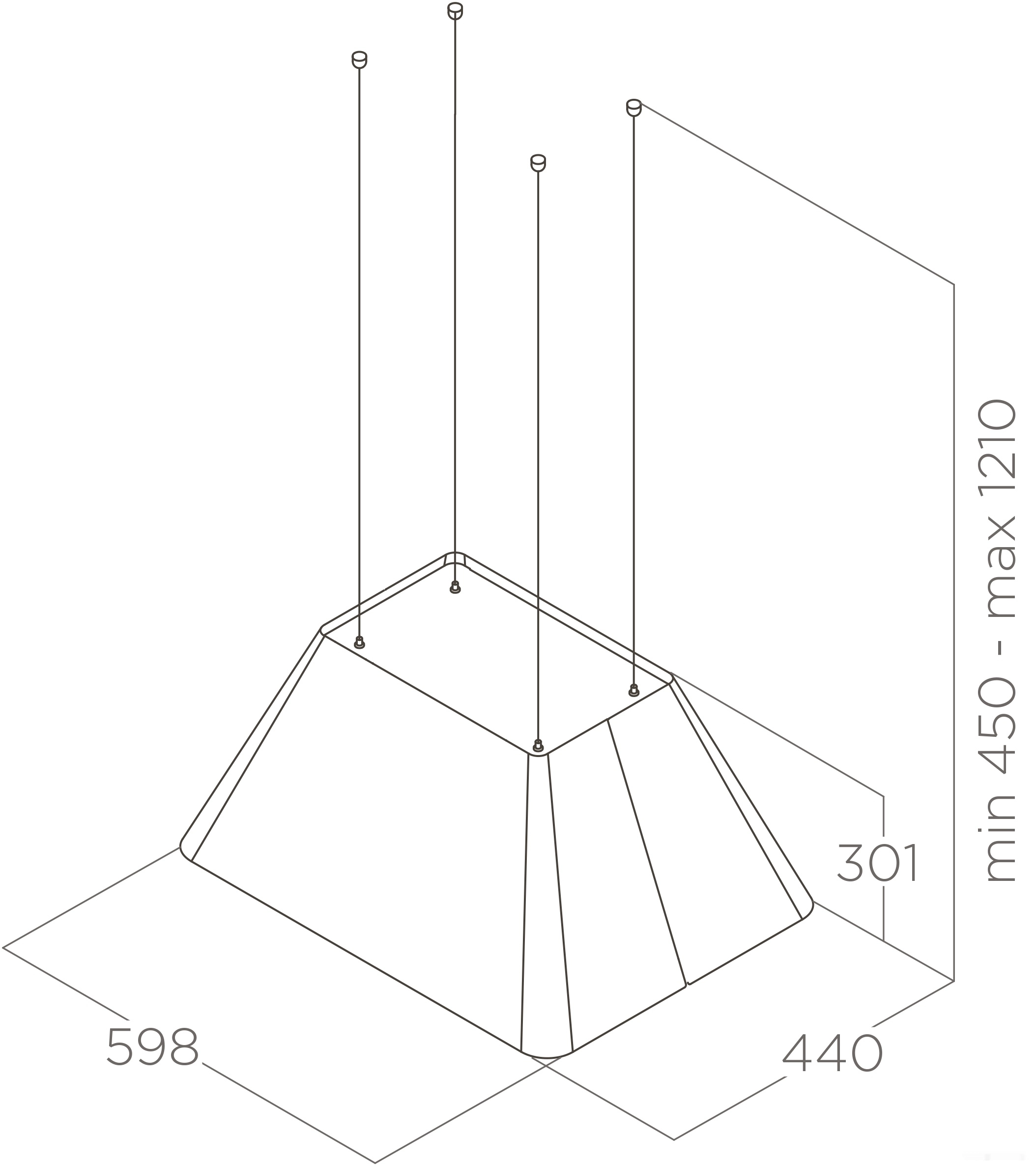 Кухонная вытяжка Elica Ikona Light WH/F/60 PRF0165083