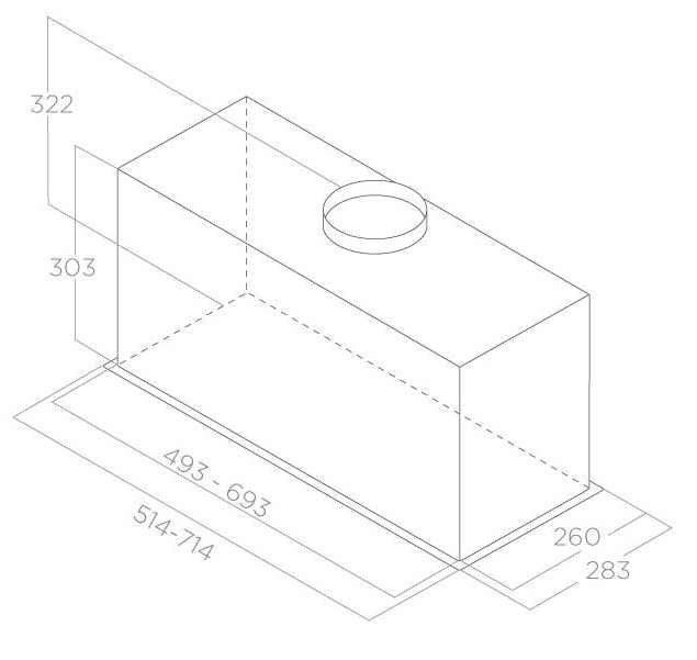 Кухонная вытяжка Elica Lane BL MAT/A/72 PRF0165834