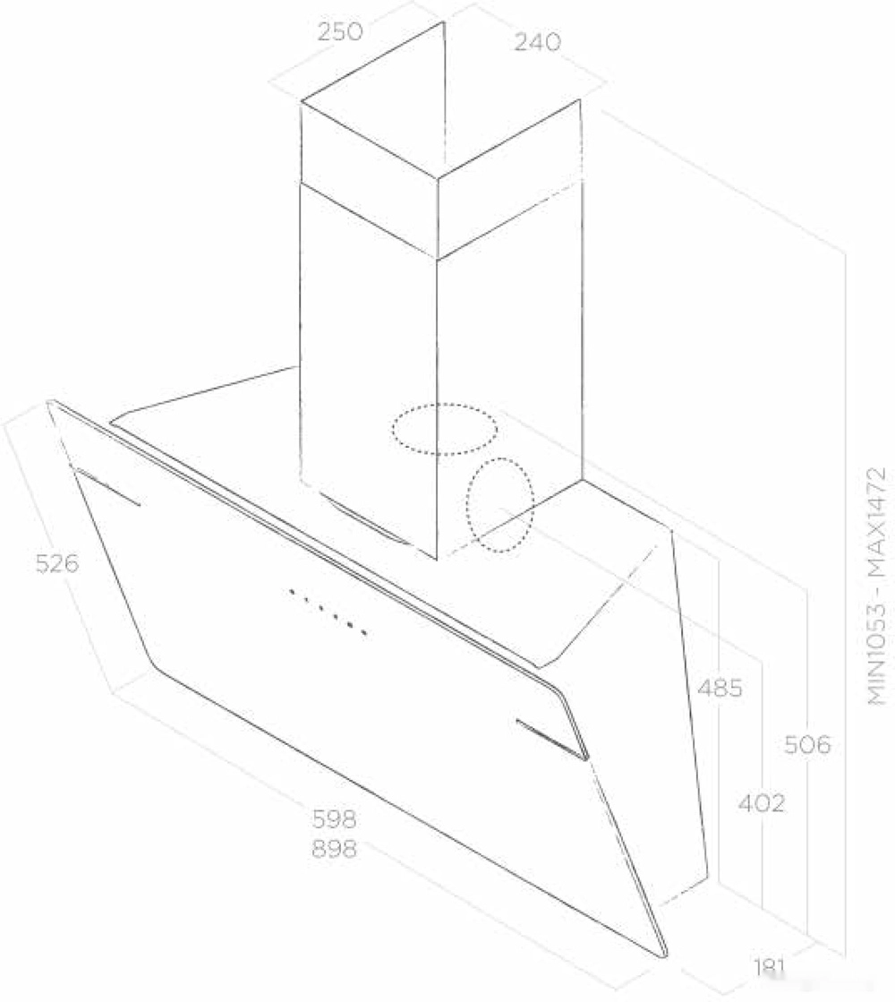 Вытяжка Elica L'essenza BL/A/90 PRF0117374A