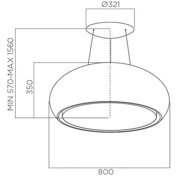 Вытяжка Elica SEASHELL BL/F/80