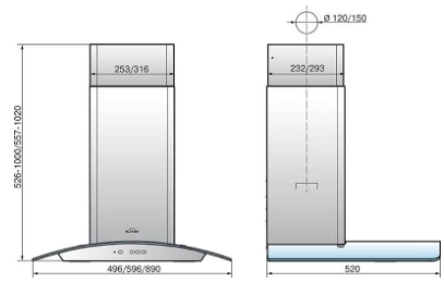 Вытяжка Elikor Аметист 90Н-650-К3Д нерж/тонир 940696