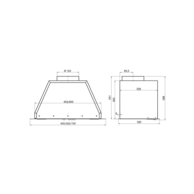 Вытяжка Elikor Flat 72П-650-К3Д (белый)