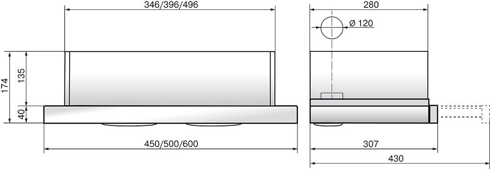 Вытяжка Elikor Интегра 60Н-400-В2Л (Inox/Inox)