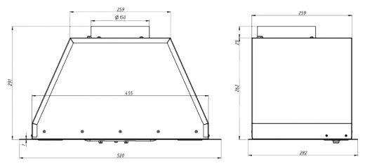 Вытяжка Elikor Kitchen BF 5634 Q0