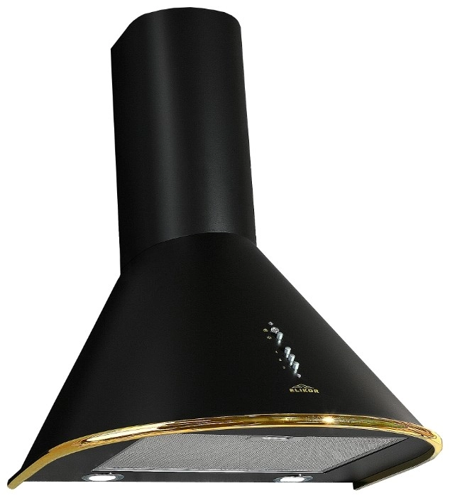 Вытяжка Elikor Омега 60П-650-К3Г (Black/Gold)