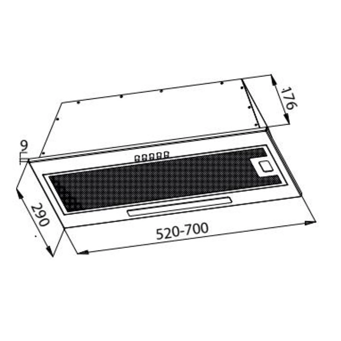 Кухонная вытяжка Evelux Integral 60 W