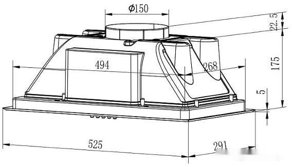 Кухонная вытяжка Evelux Margit 60 B