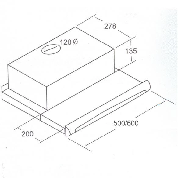 Вытяжка Exiteq RETRACTA 602 TC white