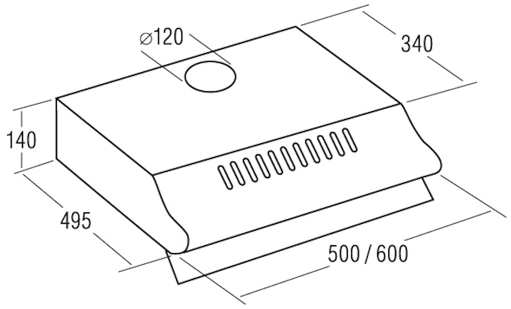 Вытяжка Exiteq Standard 601 Brown