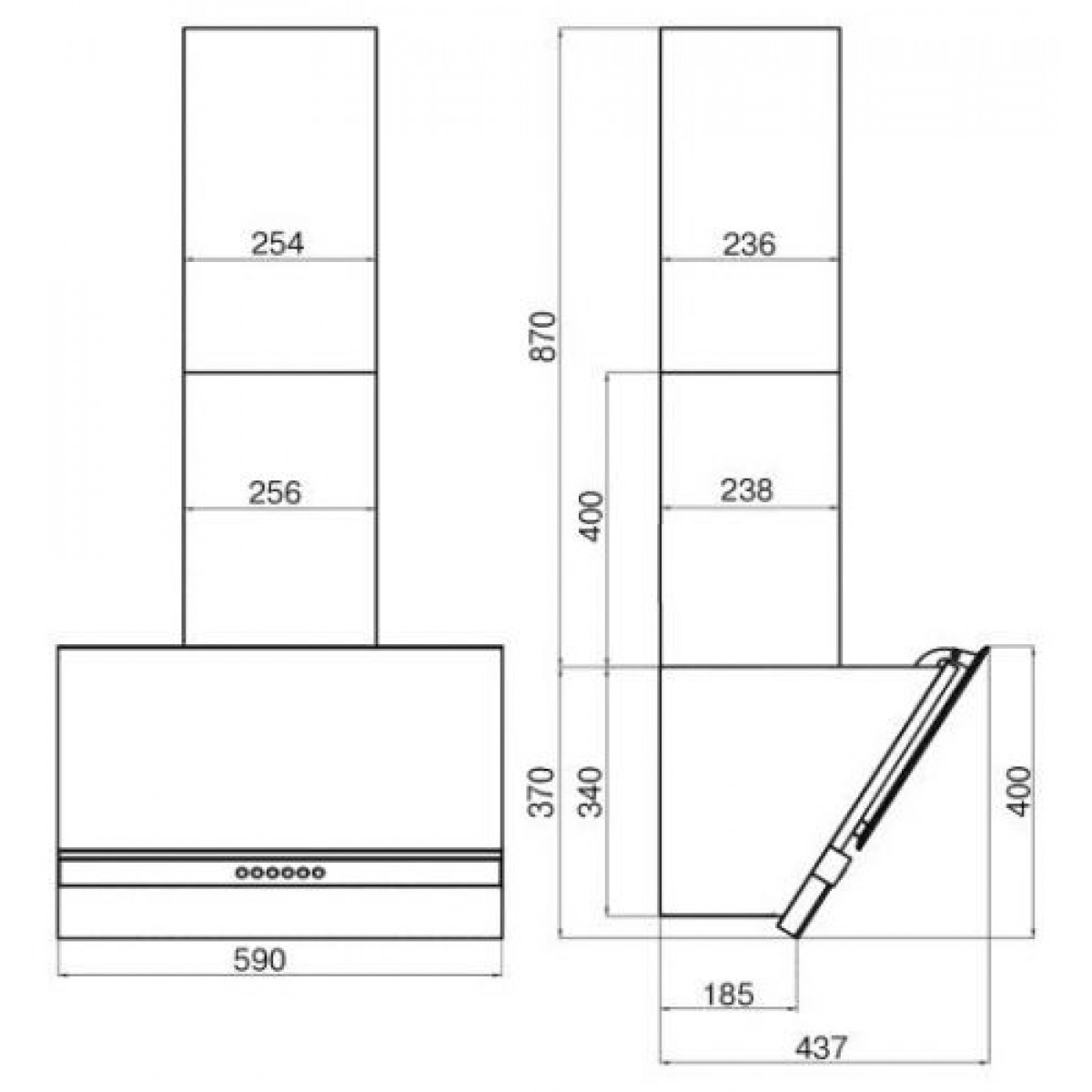 Вытяжка Faber Beryl BK A60