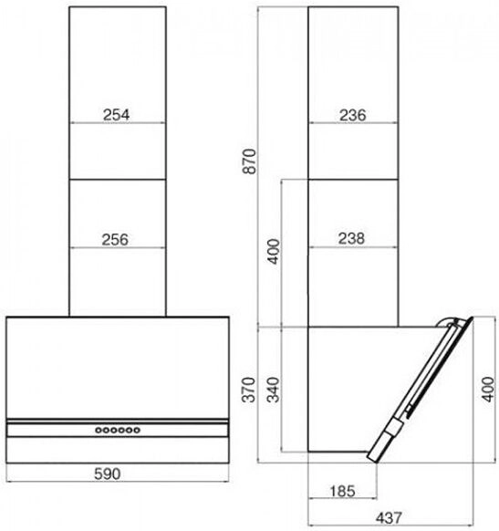 Вытяжка Faber Beryl WH A60 110.0383.024