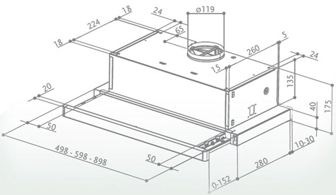 Вытяжка Faber FLOX WH A50 (315.0567.353)