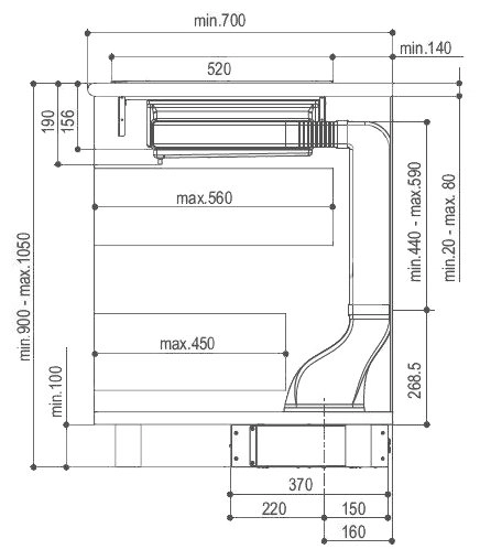 Вытяжка Faber HOO-B GLASS BK A52