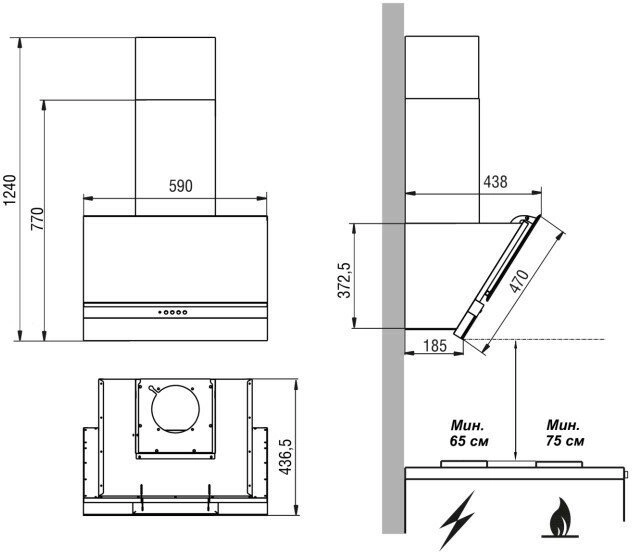 Вытяжка Faber Korund BK A60 110.0343.761