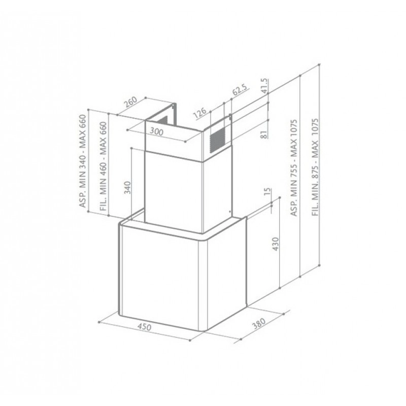 Кухонная вытяжка Faber Lithos EG6 WH LED A45