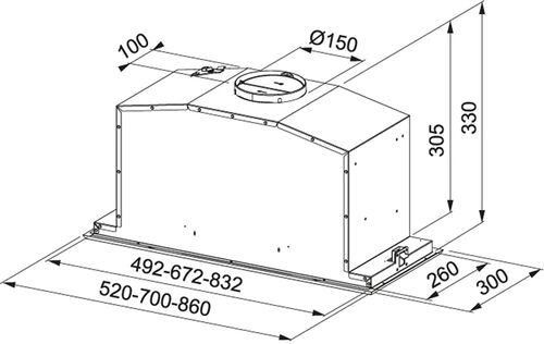 Вытяжка Franke FBI 737 XS/WH 305.0528.841