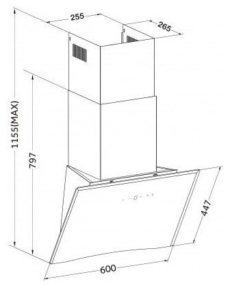 Вытяжка Germes Aura 60 (белая)