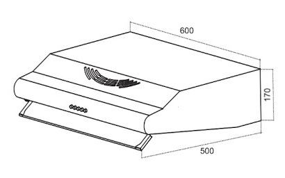 Вытяжка Germes Slim 60inox