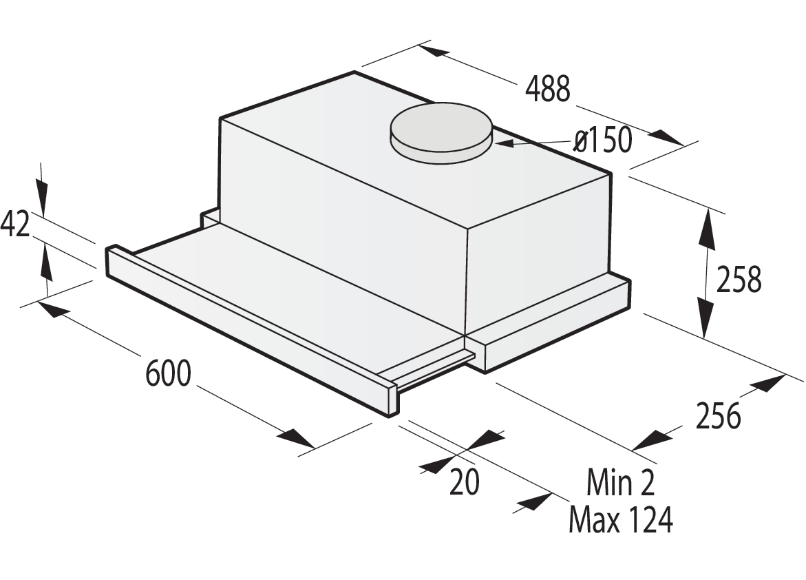 Вытяжка Gorenje TH606E7B