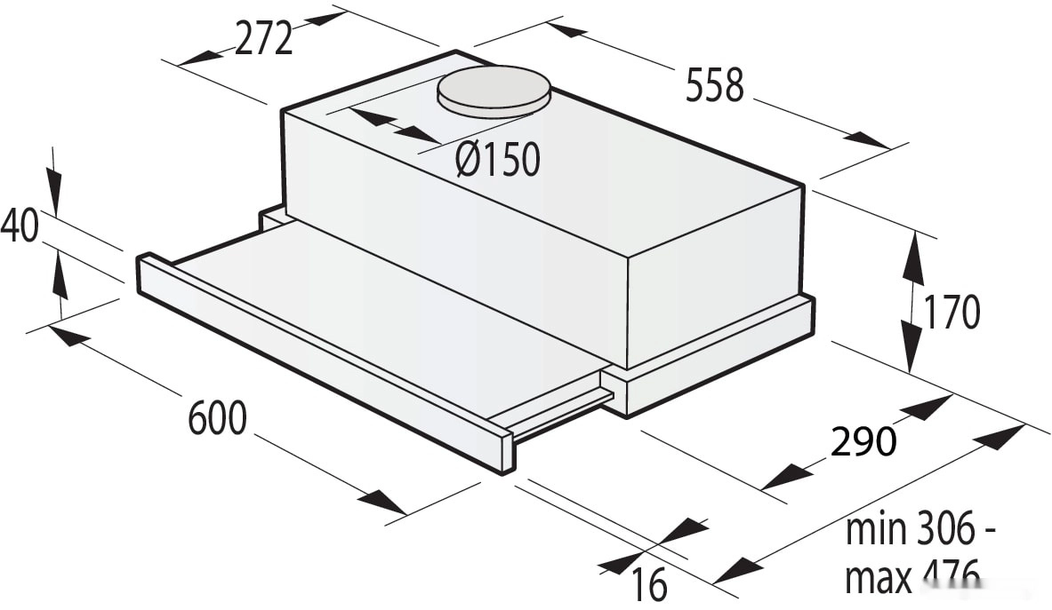 Кухонная вытяжка Gorenje TH64E3SGB