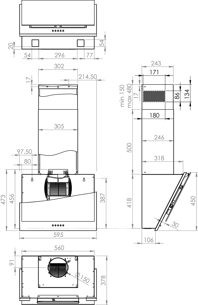 Кухонная вытяжка Gorenje WHI6SYW