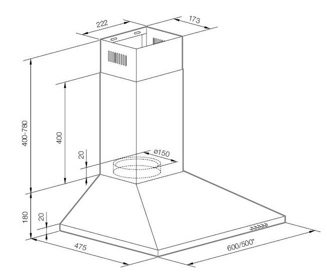 Кухонная вытяжка Graude DHP 50.0 W