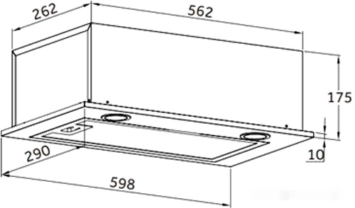 Вытяжка HOMSair Camelia Power 60RD белый