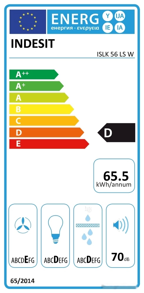 Кухонная вытяжка Indesit ISLK 56 LS W