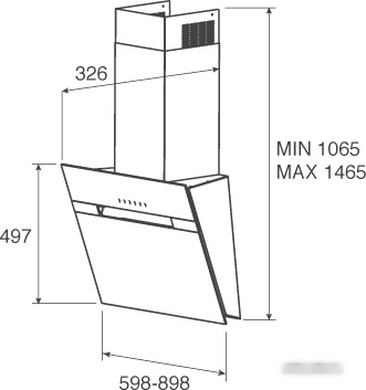 Кухонная вытяжка Jet air Bonny BL/60/A