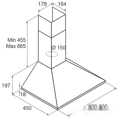 Кухонная вытяжка Jet air Gaia WH/A/60 PRF0112627B