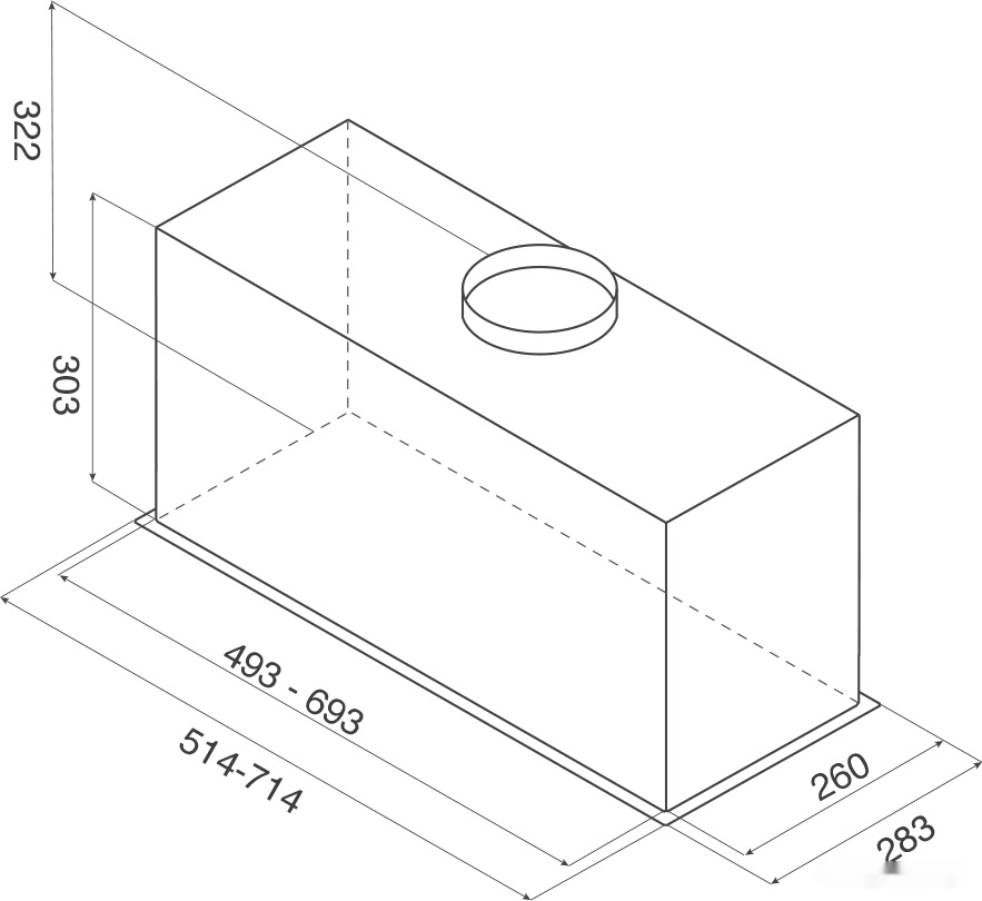 Кухонная вытяжка Jet air Plane Lux BL/A/72 PRF0175763