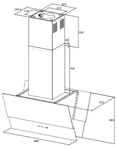 Вытяжка Korting KHA 99750 GW