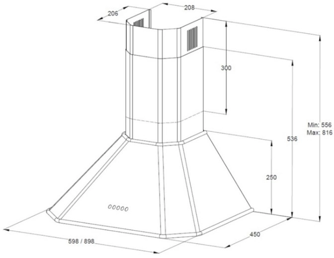 Вытяжка Korting KHC 6839 IX