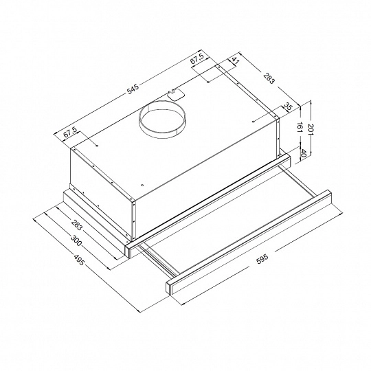 Вытяжка Korting KHP 6512 W