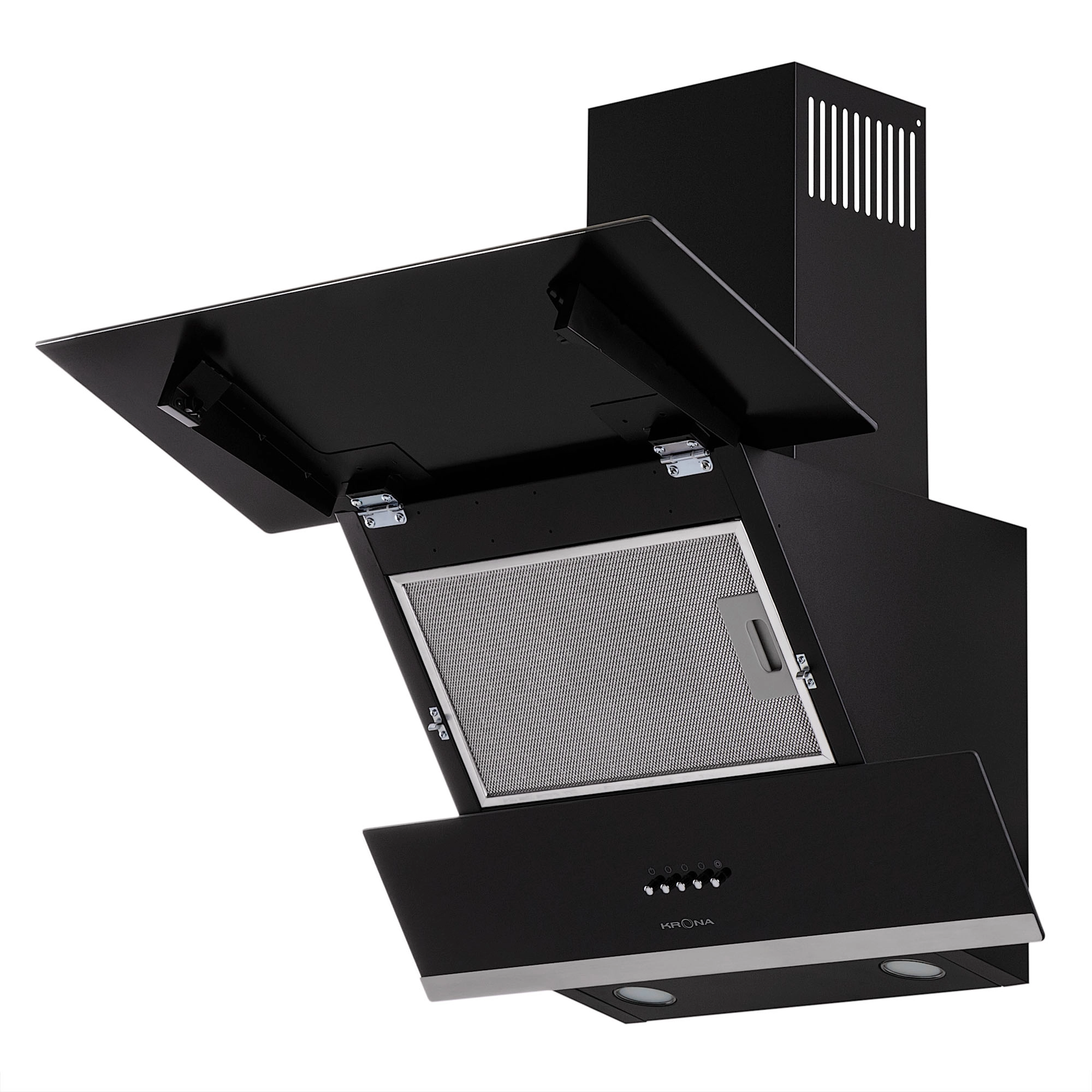 Вытяжка Krona Irida 600 Black Push Button