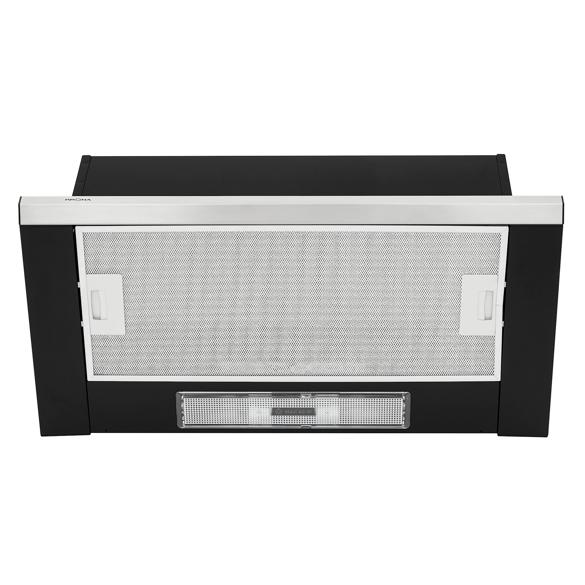 Вытяжка Krona Kamilla slim 600 black/inox (2 мотора)