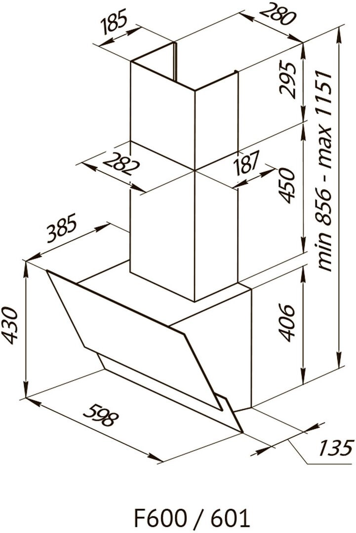 Вытяжка Kuppersberg F 601 BL