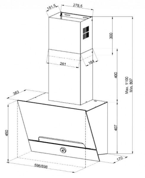 Вытяжка Kuppersberg F 690 W