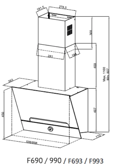 Вытяжка Kuppersberg F 993 W