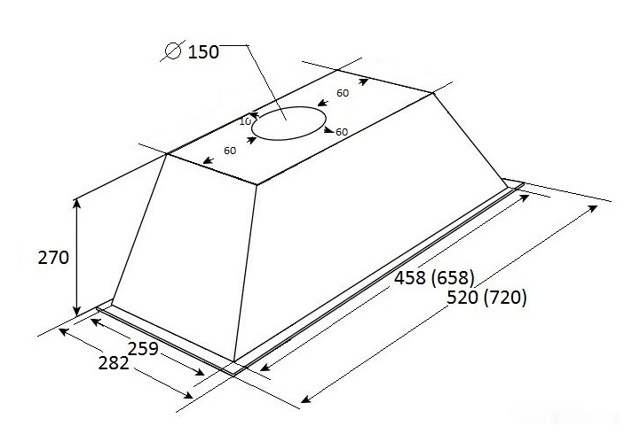 Вытяжка Kuppersberg Inlinea 52 C